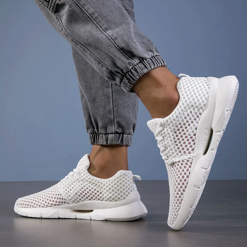 Aeris Mesh Sneakers with Flexible Sole Ash & Harbor