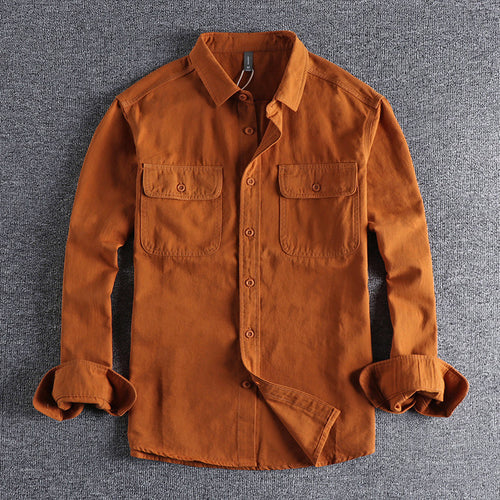 Alessandro Veneti Button-Front Cotton Shirt Ash & Harbor