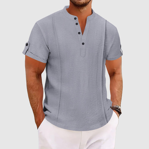 Alessandro Veneti Coastal Breeze Shirt Ash & Harbor