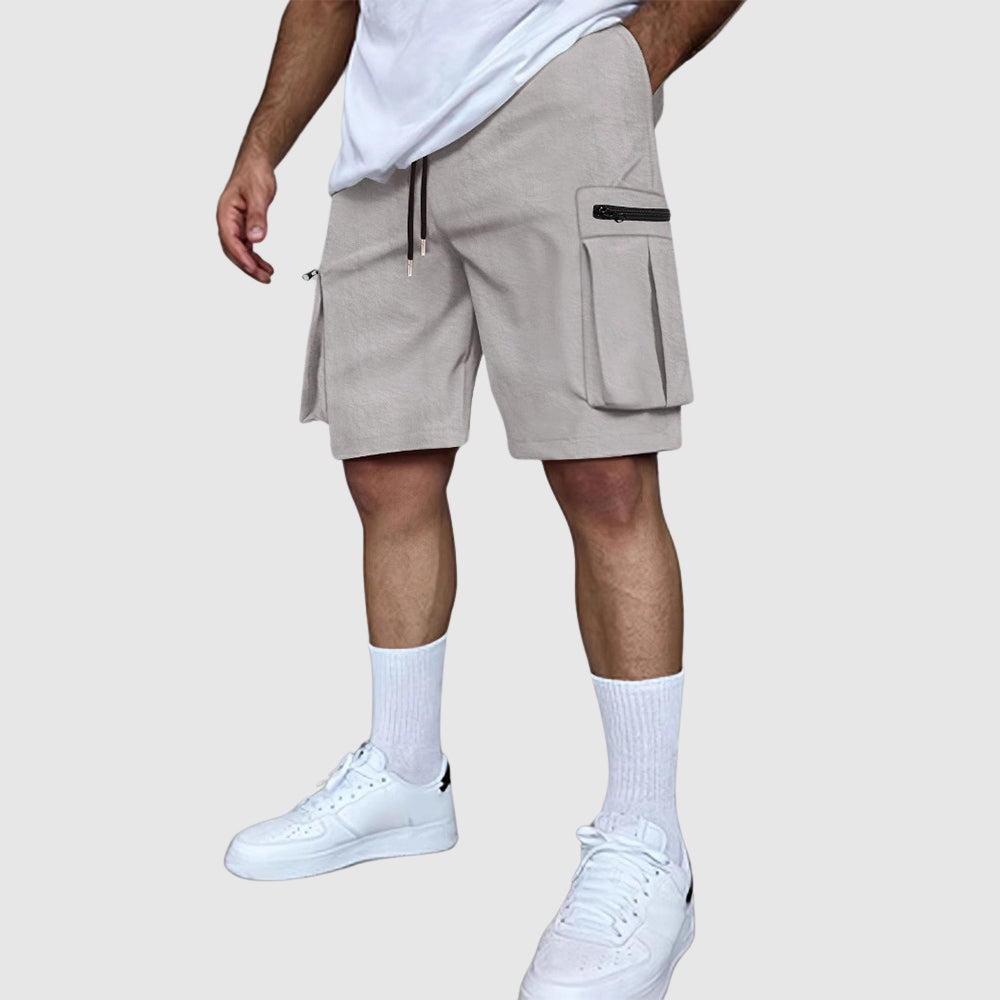 Alessandro Veneti Durable Field Cargo Shorts Ash & Harbor
