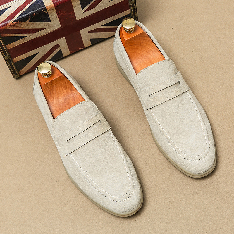 Alessandro Veneti Elegant Suede Loafers Ash & Harbor