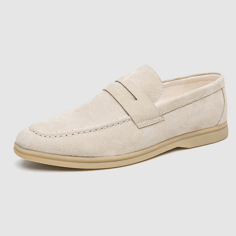 Alessandro Veneti Elegant Suede Loafers Ash & Harbor