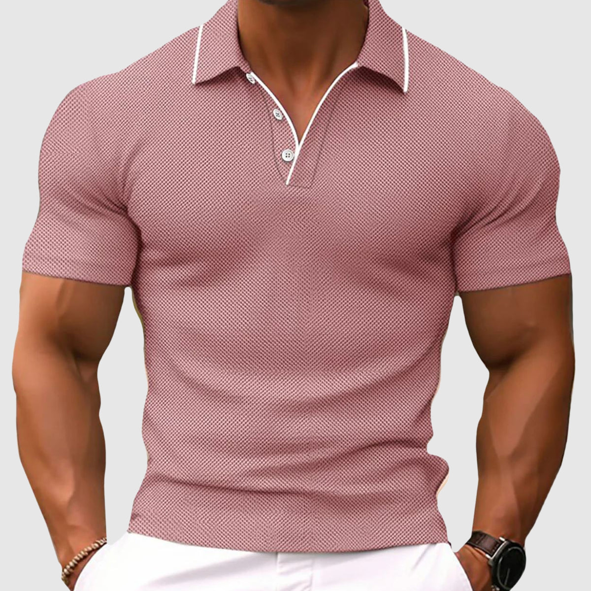 Alessandro Veneti Elite Polo Shirt Ash & Harbor