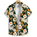 Alessandro Veneti Hawaiian Style Button-Up Shirt Ash & Harbor