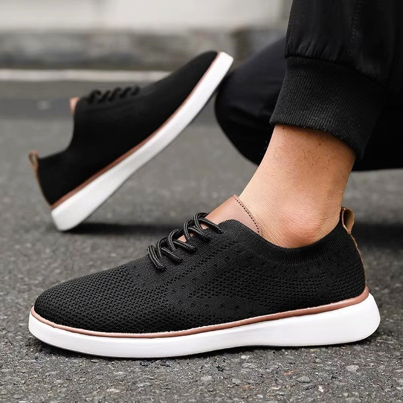 Alessandro Veneti Lace-Up Mesh Sneakers Ash & Harbor