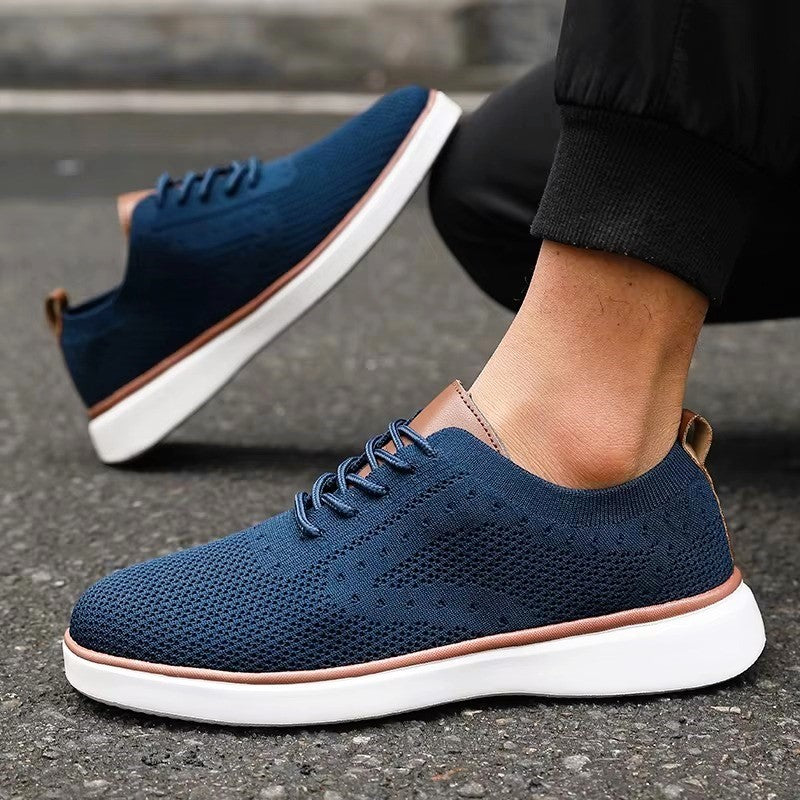 Alessandro Veneti Lace-Up Mesh Sneakers Ash & Harbor