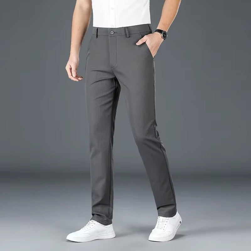 Alessandro Veneti Slim-Cut Chino Pants Ash & Harbor
