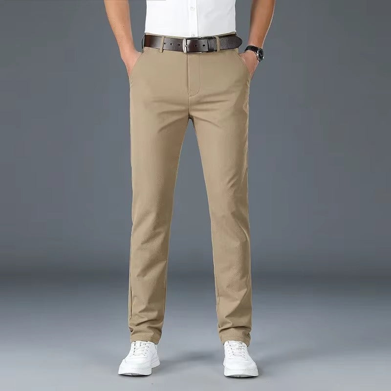 Alessandro Veneti Slim-Cut Chino Pants Ash & Harbor
