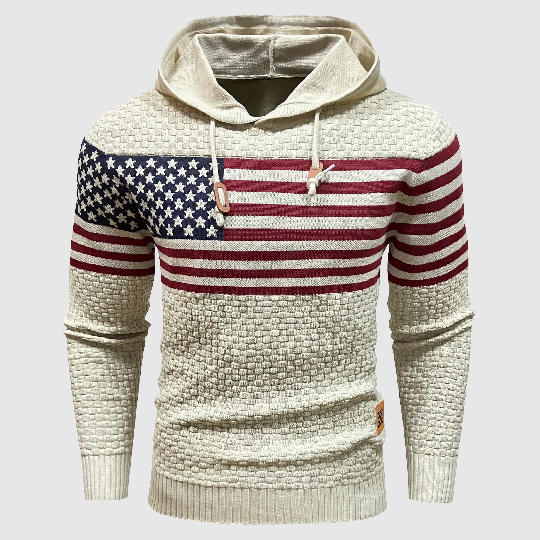 Alessandro Veneti Stars & Stripe Hoodie Ash & Harbor