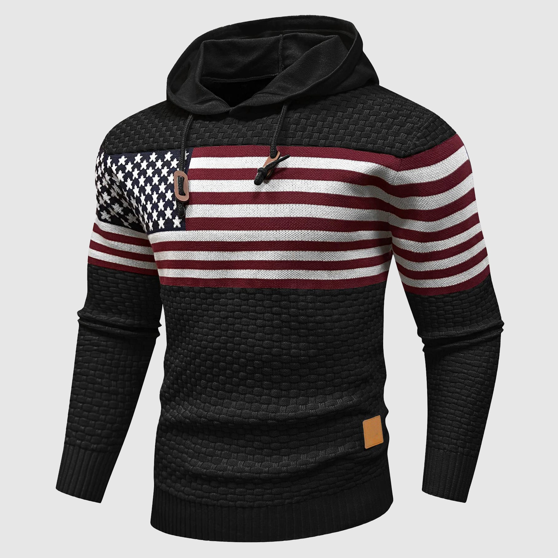 Alessandro Veneti Stars & Stripe Hoodie Ash & Harbor