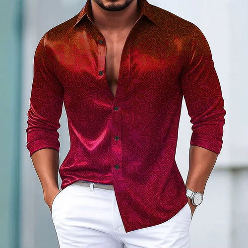 Alessandro Veneti Textured Gradient Dress Shirt Ash & Harbor