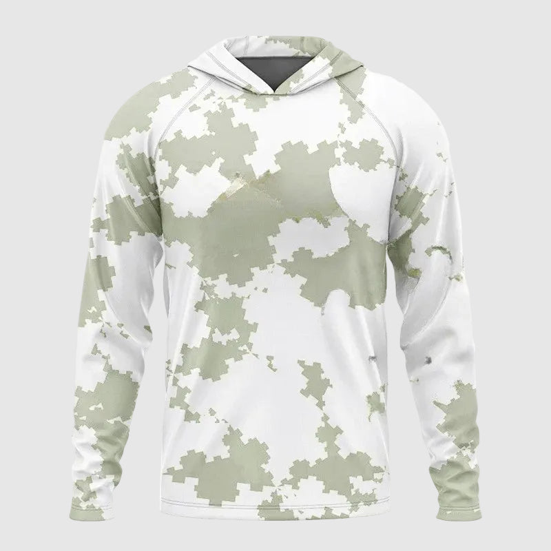 Alessandro Veneti Urban Camo Hooded Shirt Ash & Harbor