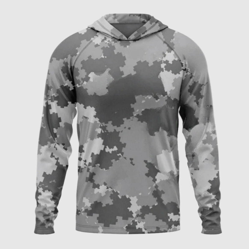 Alessandro Veneti Urban Camo Hooded Shirt Ash & Harbor