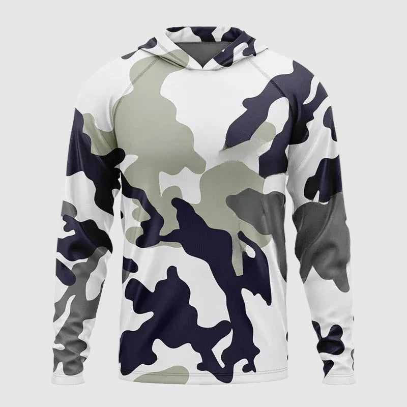 Alessandro Veneti Urban Camo Hooded Shirt Ash & Harbor