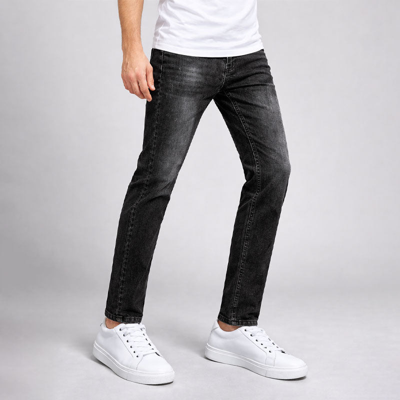Alessandro Veneti Washed Denim Jeans Ash & Harbor