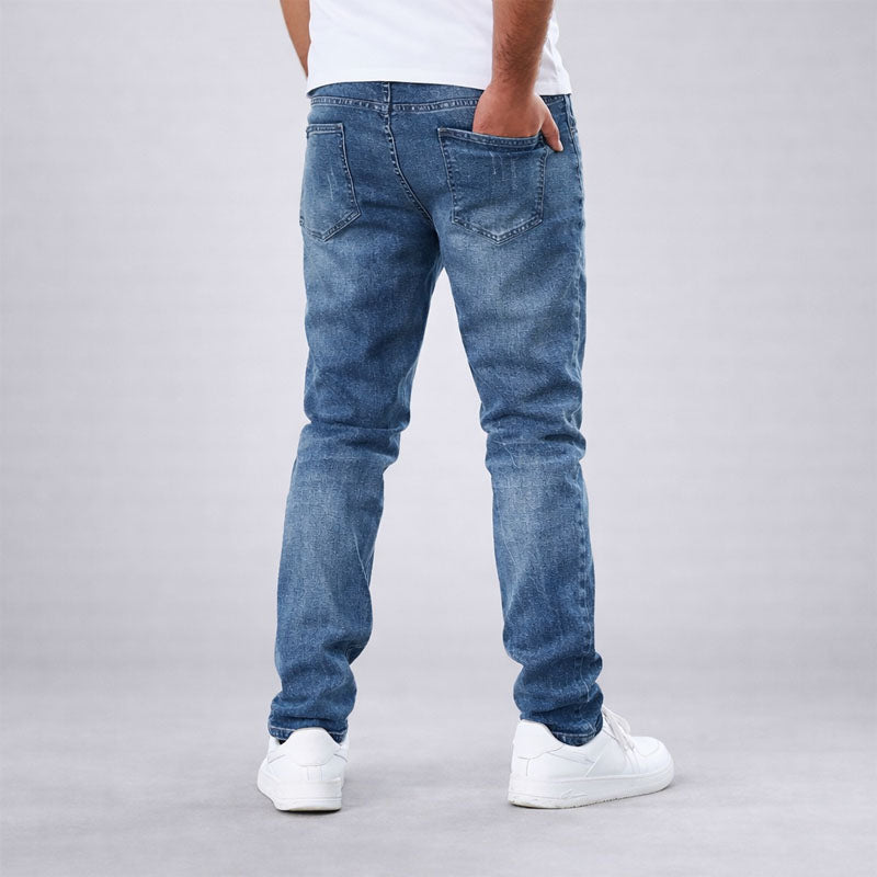 Alessandro Veneti Washed Denim Jeans Ash & Harbor