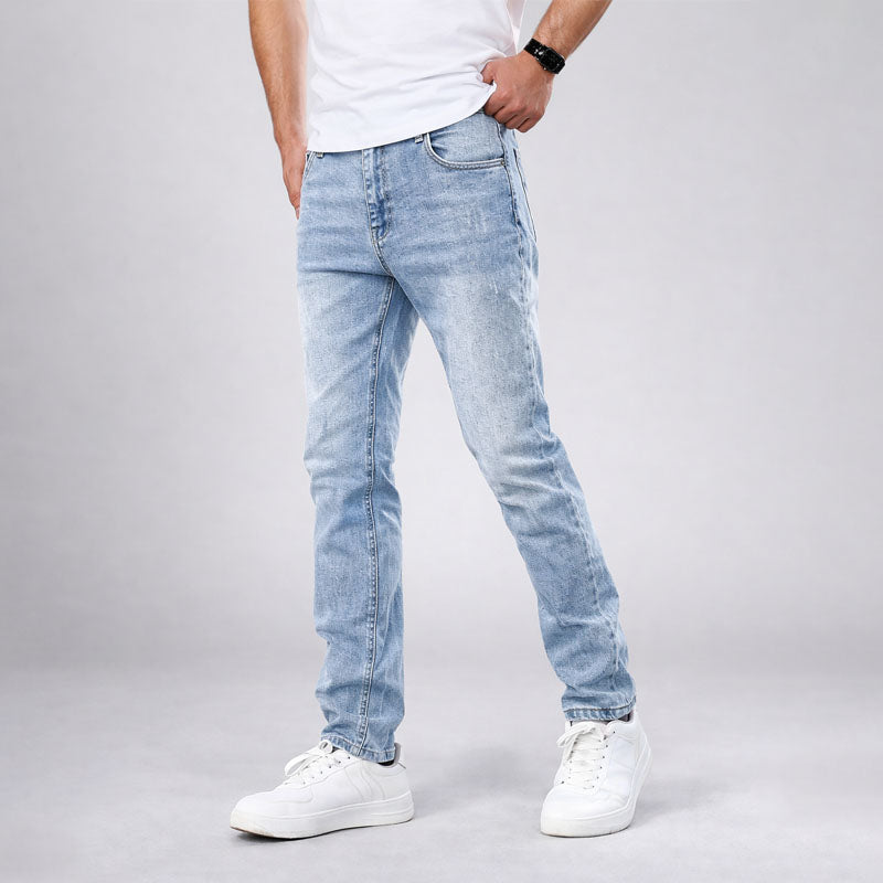 Alessandro Veneti Washed Denim Jeans Ash & Harbor