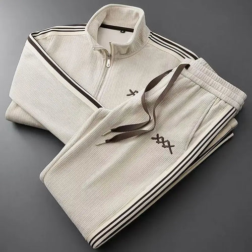 Alessandro Veneti Corduroy Sport Tracksuit Ash & Harbor
