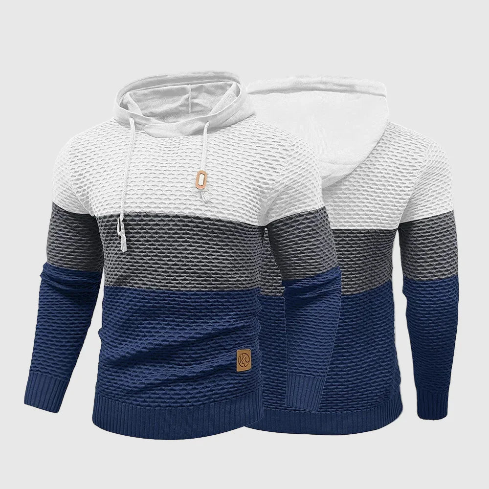 Alessandro Veneti Triple Tone Knit Pullover Ash & Harbor
