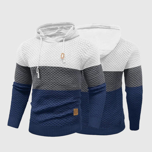 Alessandro Veneti Triple Tone Knit Pullover Ash & Harbor
