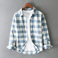 Classic Brushed Cotton Check Shirt Ash & Harbor