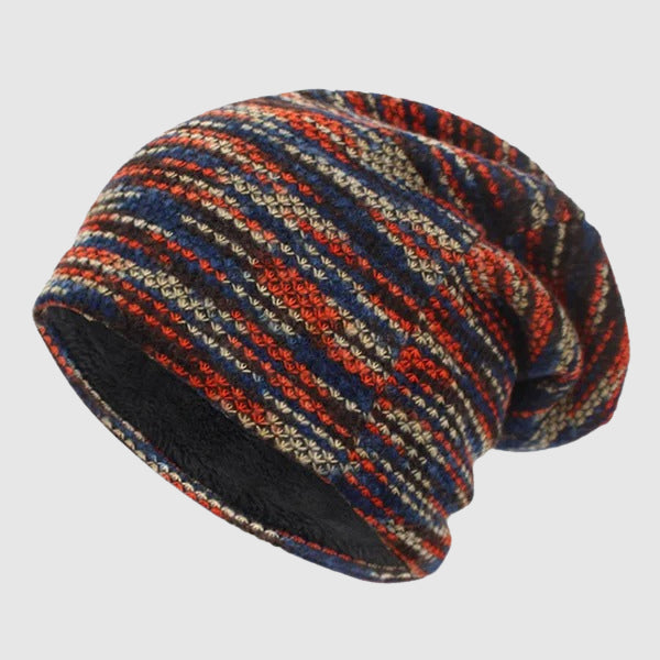Cozy Striped Winter Beanie Ash & Harbor