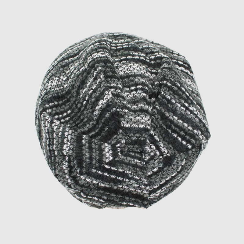 Cozy Striped Winter Beanie Ash & Harbor