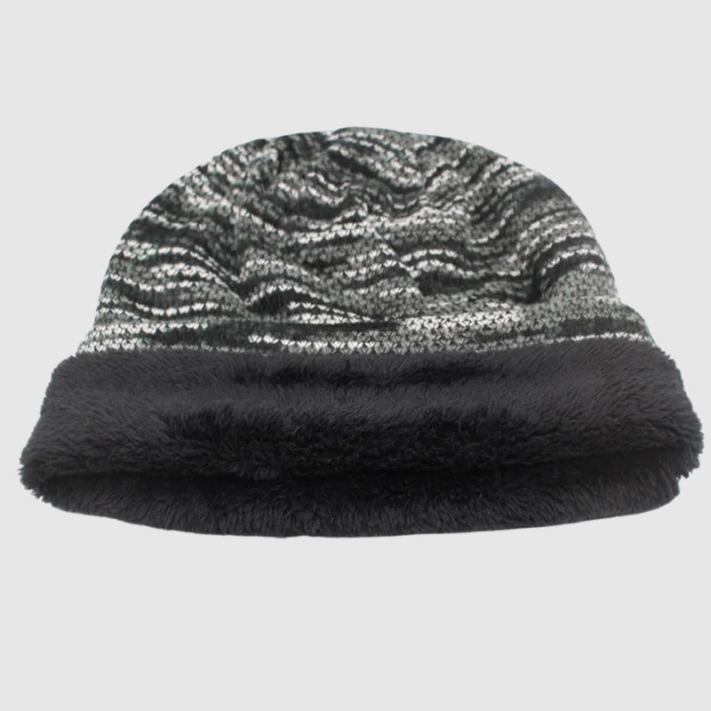 Cozy Striped Winter Beanie Ash & Harbor