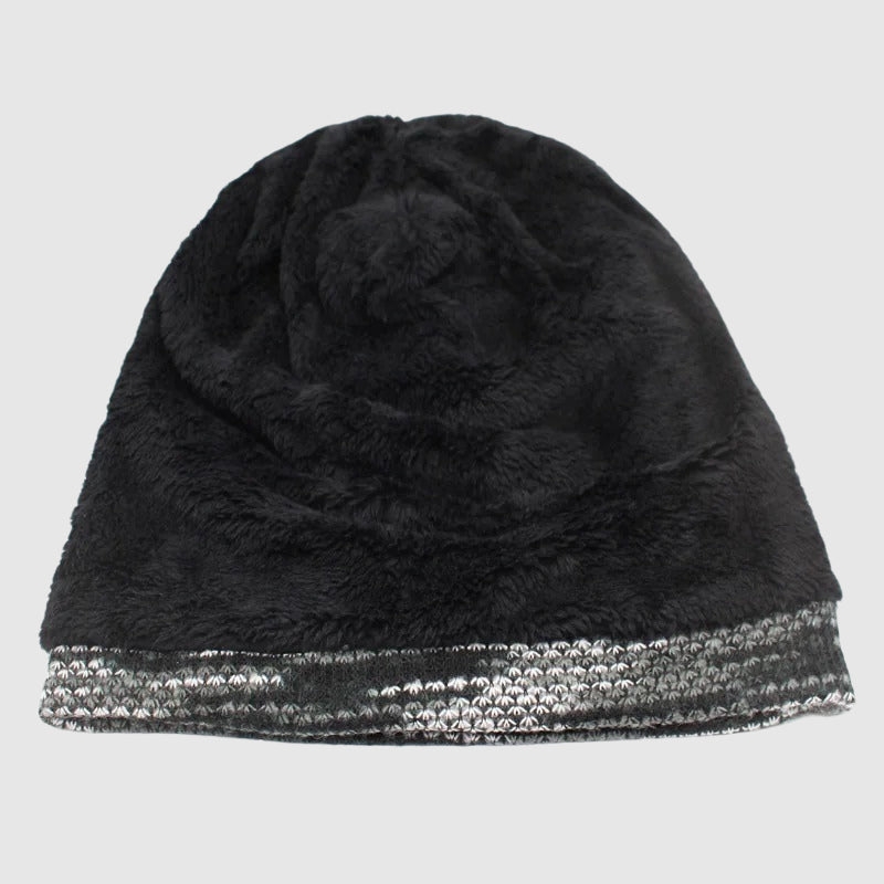 Cozy Striped Winter Beanie Ash & Harbor