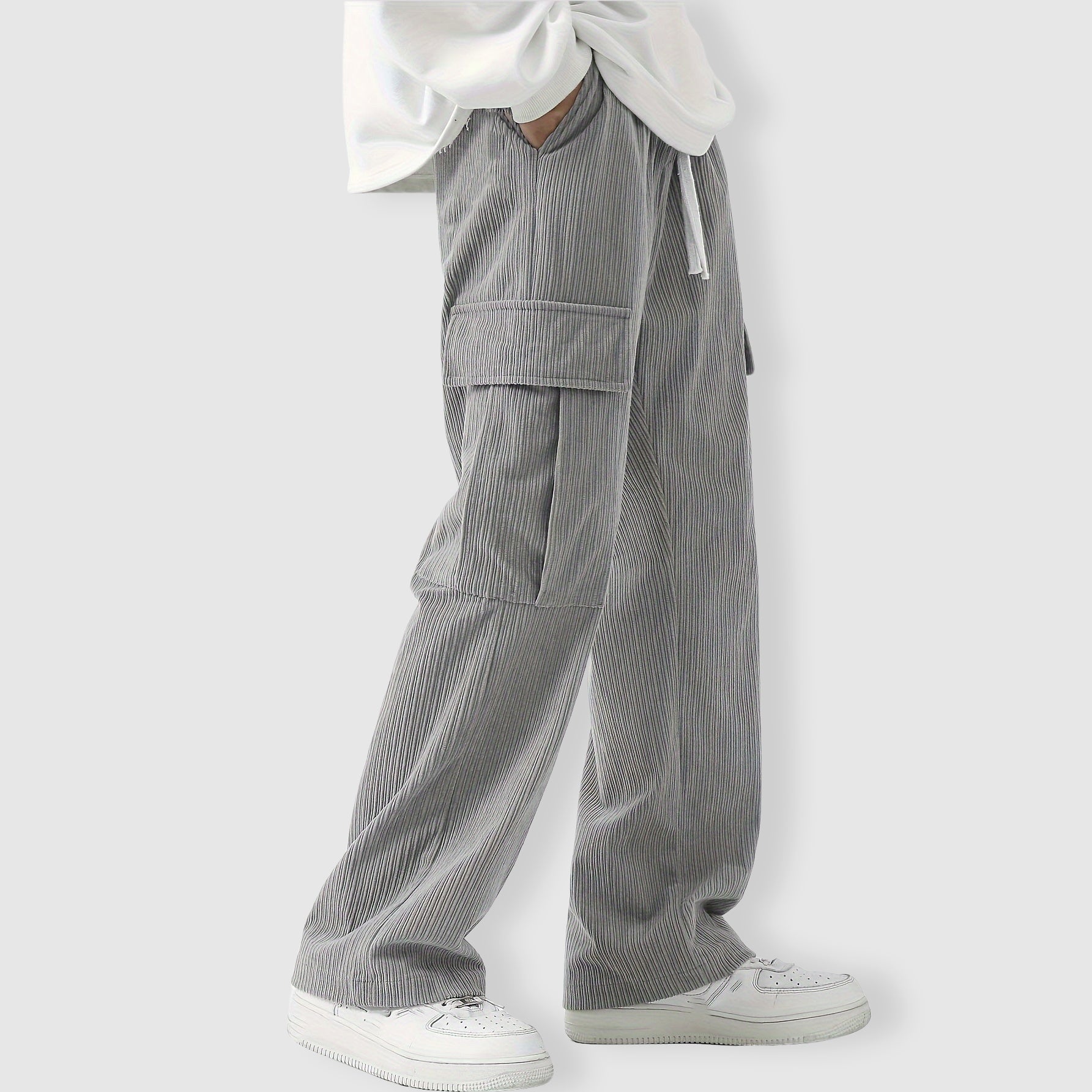 Felix Grant Corduroy Cargo Pants Ash & Harbor