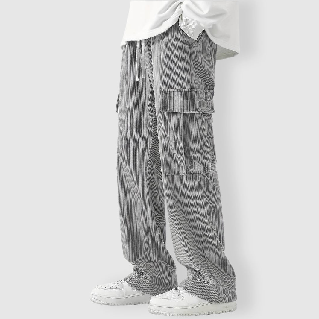 Felix Grant Corduroy Cargo Pants Ash & Harbor
