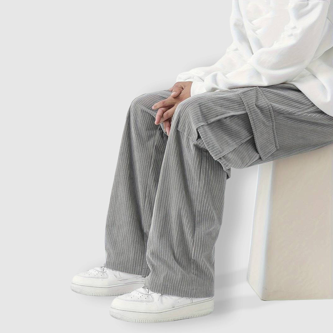 Felix Grant Corduroy Cargo Pants Ash & Harbor