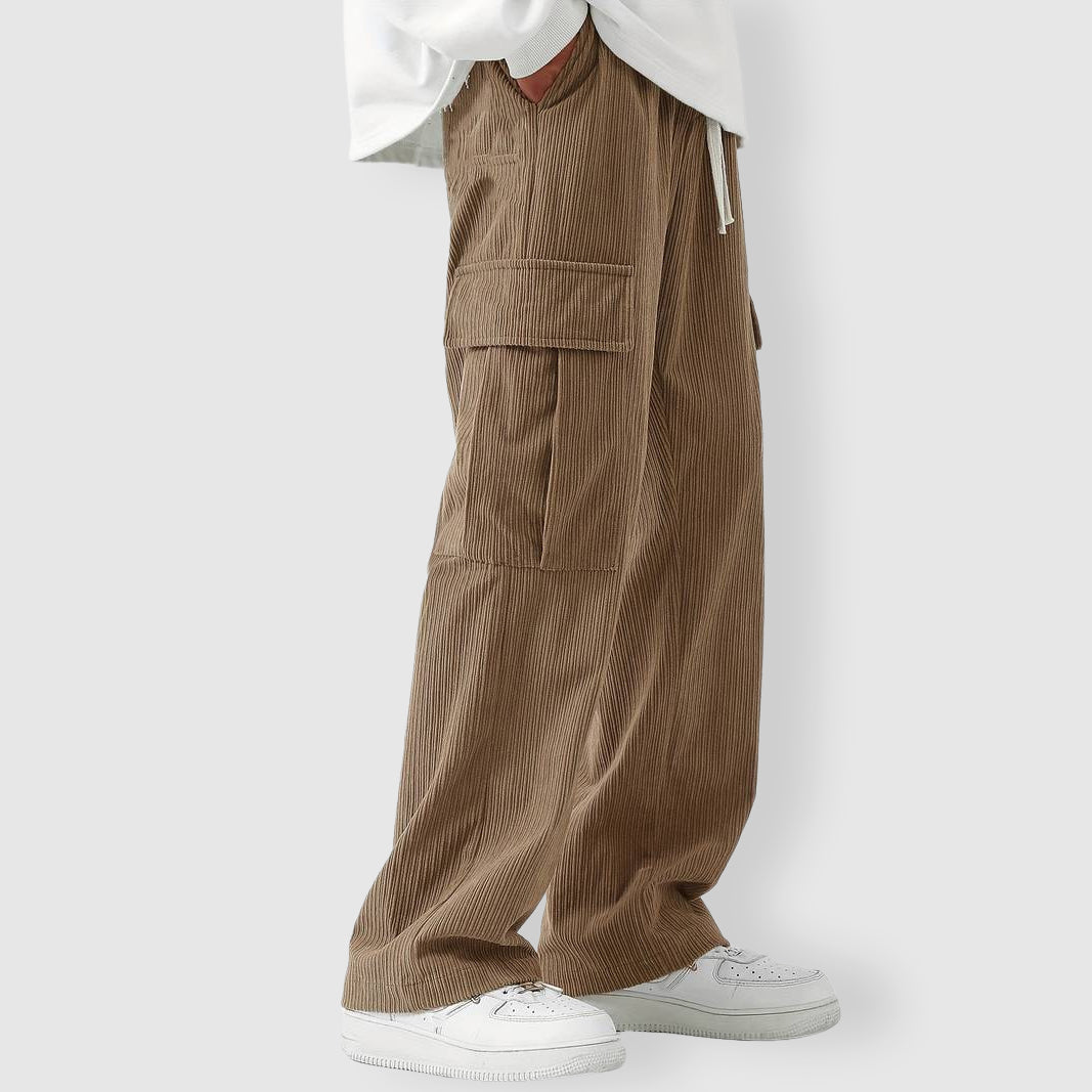 Felix Grant Corduroy Cargo Pants Ash & Harbor