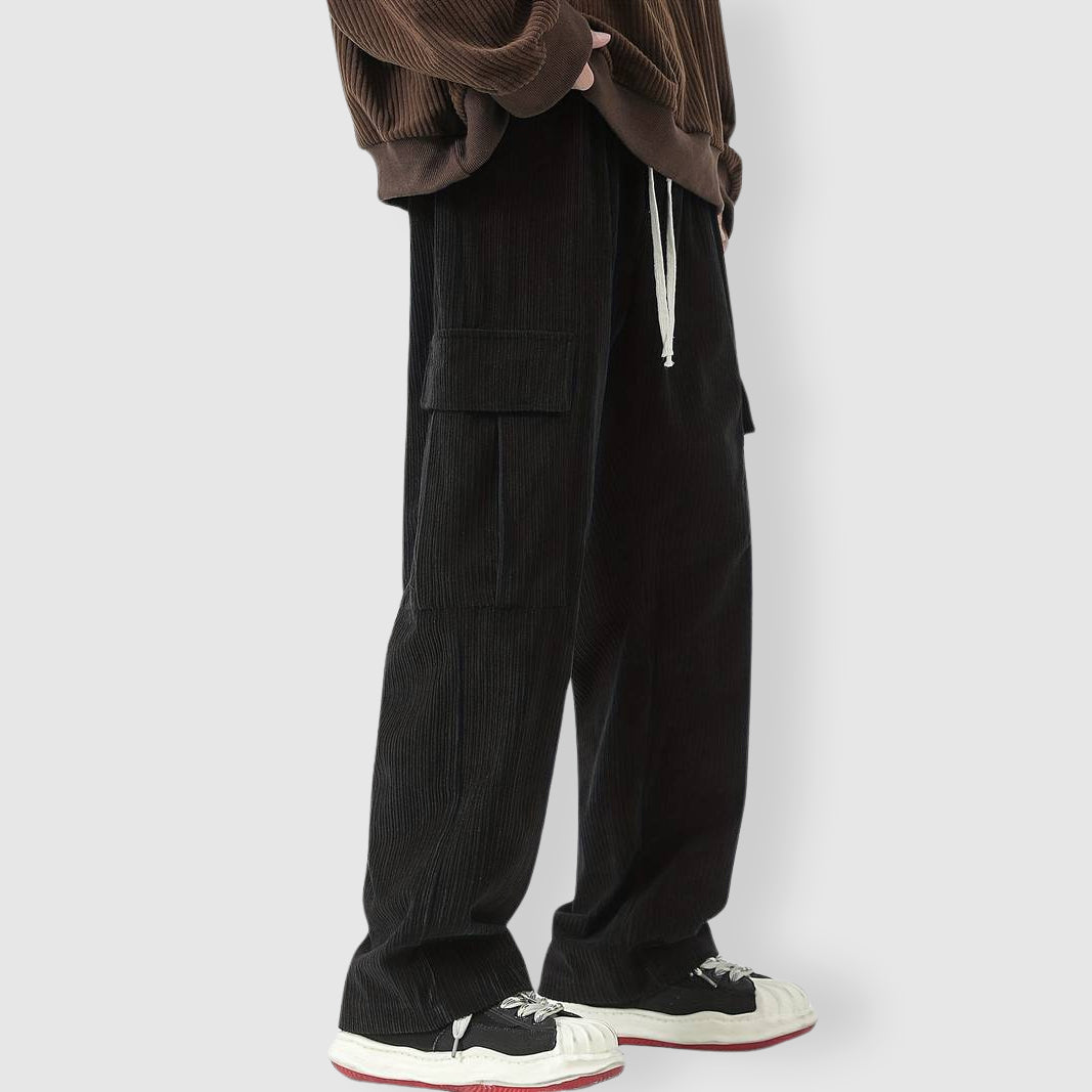 Felix Grant Corduroy Cargo Pants Ash & Harbor