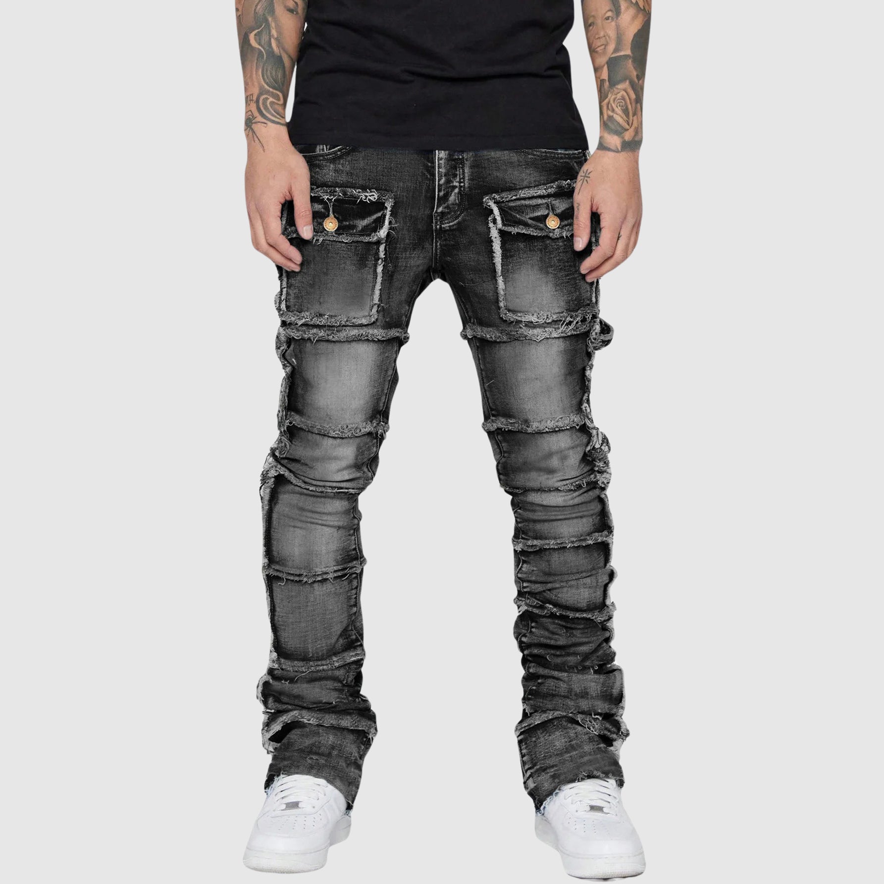 Felix Grant Distressed Denim Jeans Ash & Harbor