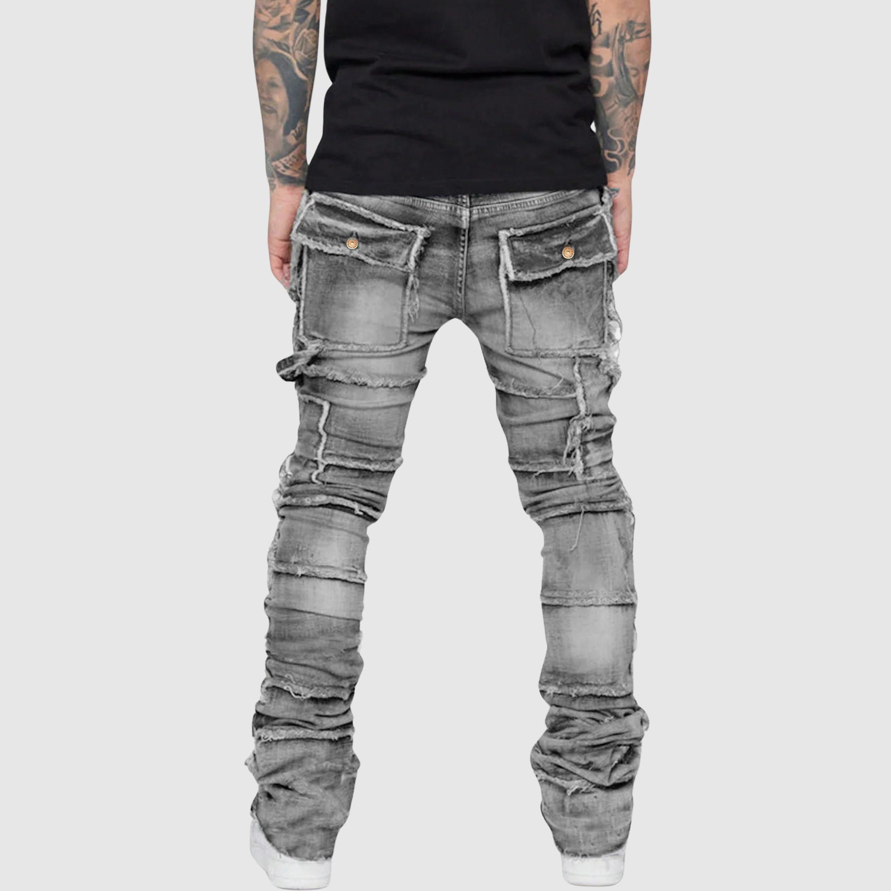 Felix Grant Distressed Denim Jeans Ash & Harbor