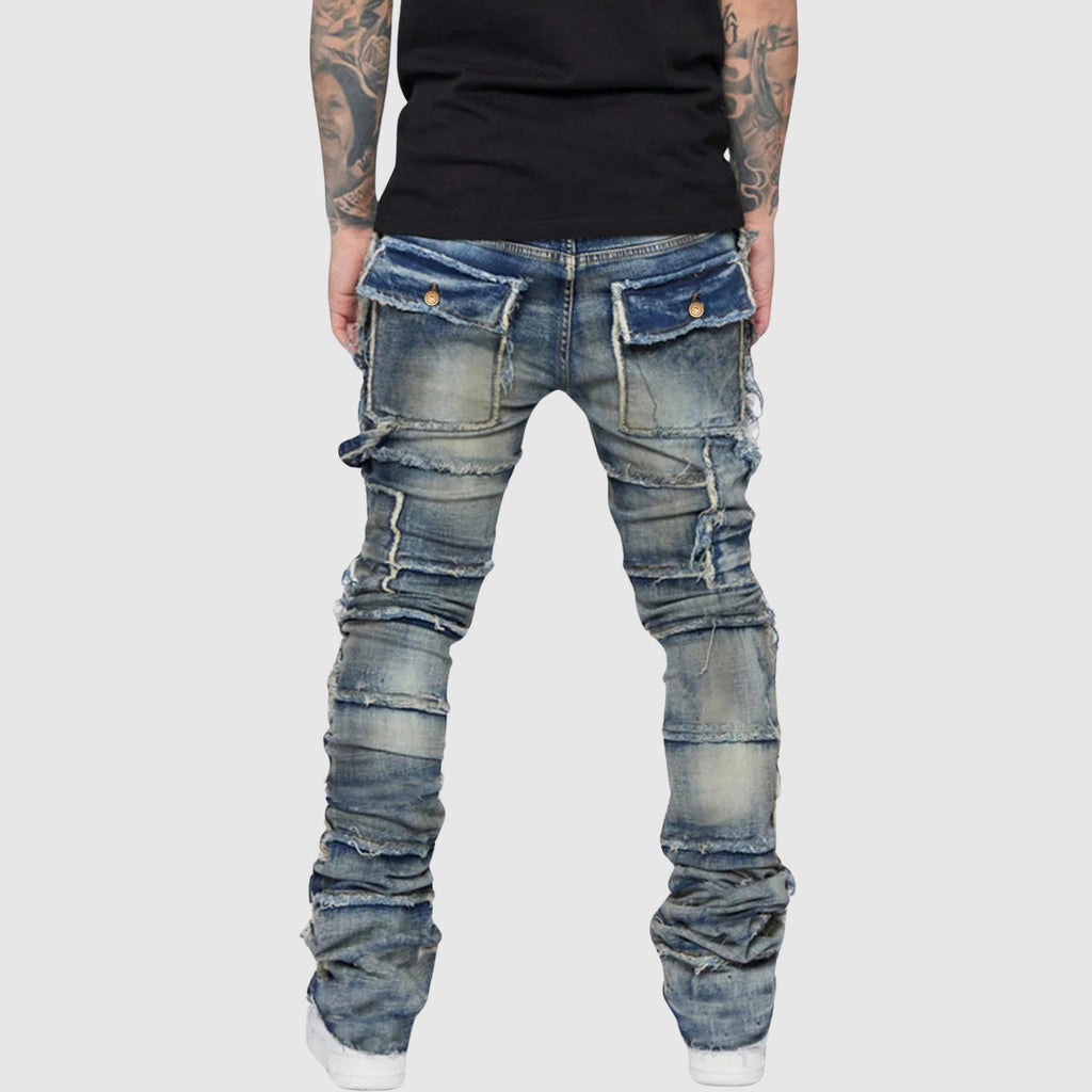 Felix Grant Distressed Denim Jeans Ash & Harbor