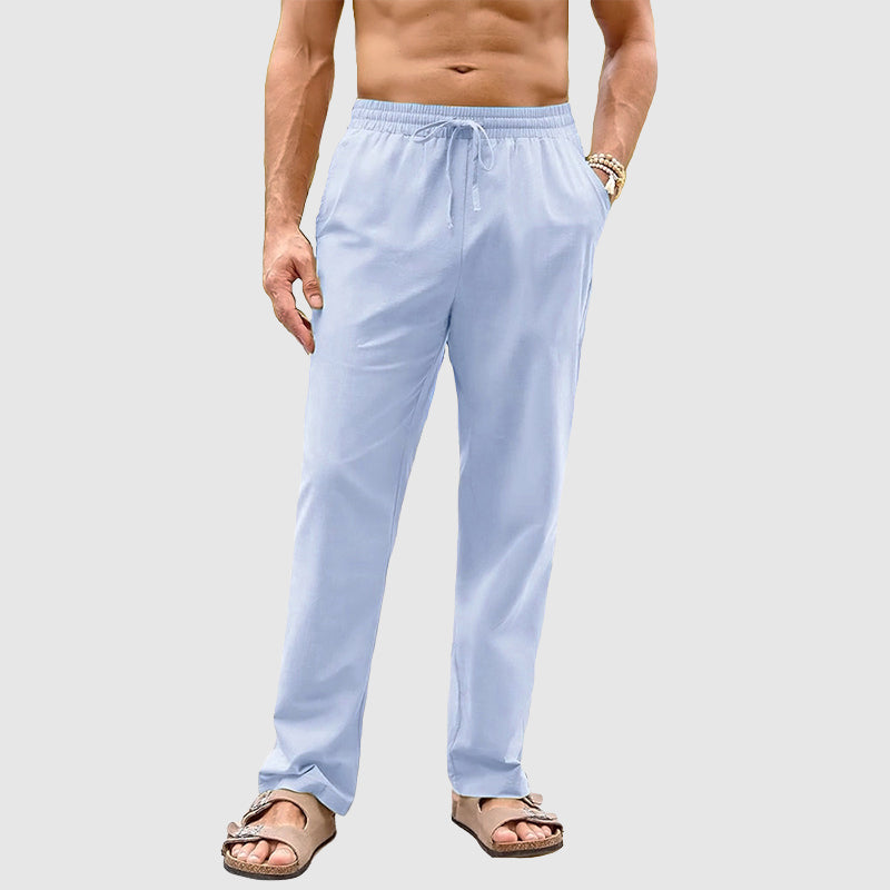 Felix Grant Drawstring Straight-Leg Pants Ash & Harbor