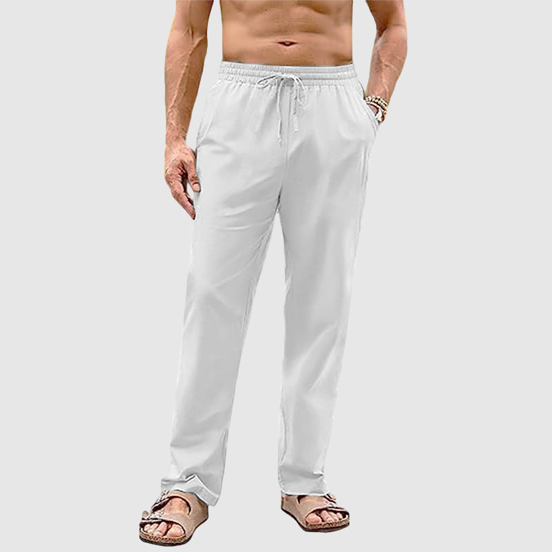 Felix Grant Drawstring Straight-Leg Pants Ash & Harbor