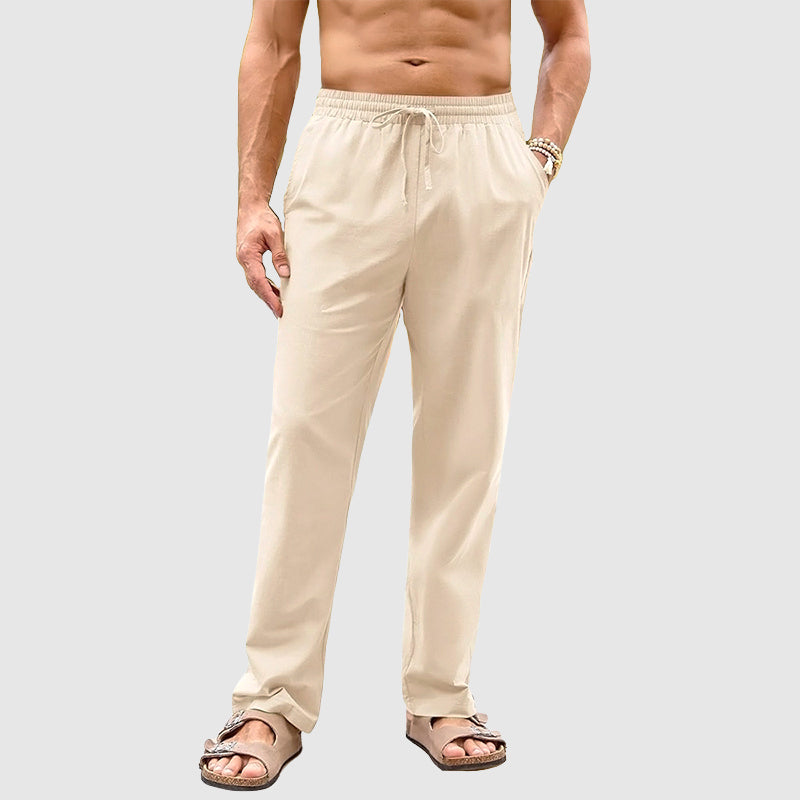 Felix Grant Drawstring Straight-Leg Pants Ash & Harbor