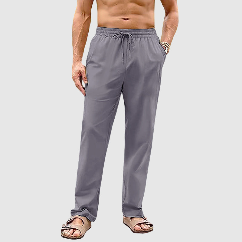 Felix Grant Drawstring Straight-Leg Pants Ash & Harbor