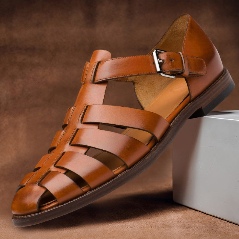 Felix Grant Leather Fisherman Sandals Ash & Harbor