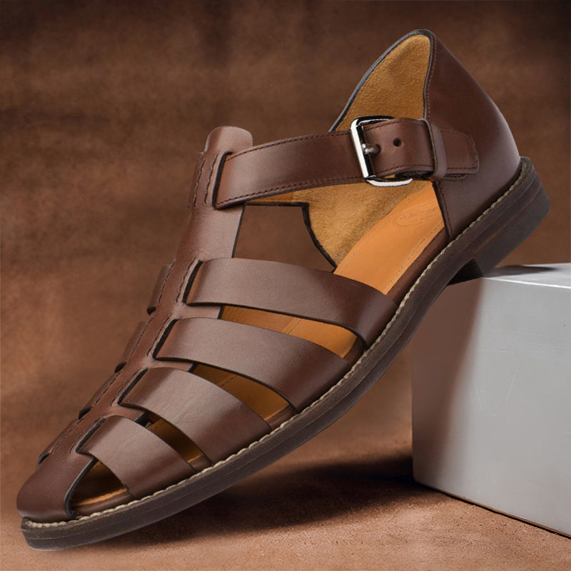 Felix Grant Leather Fisherman Sandals Ash & Harbor