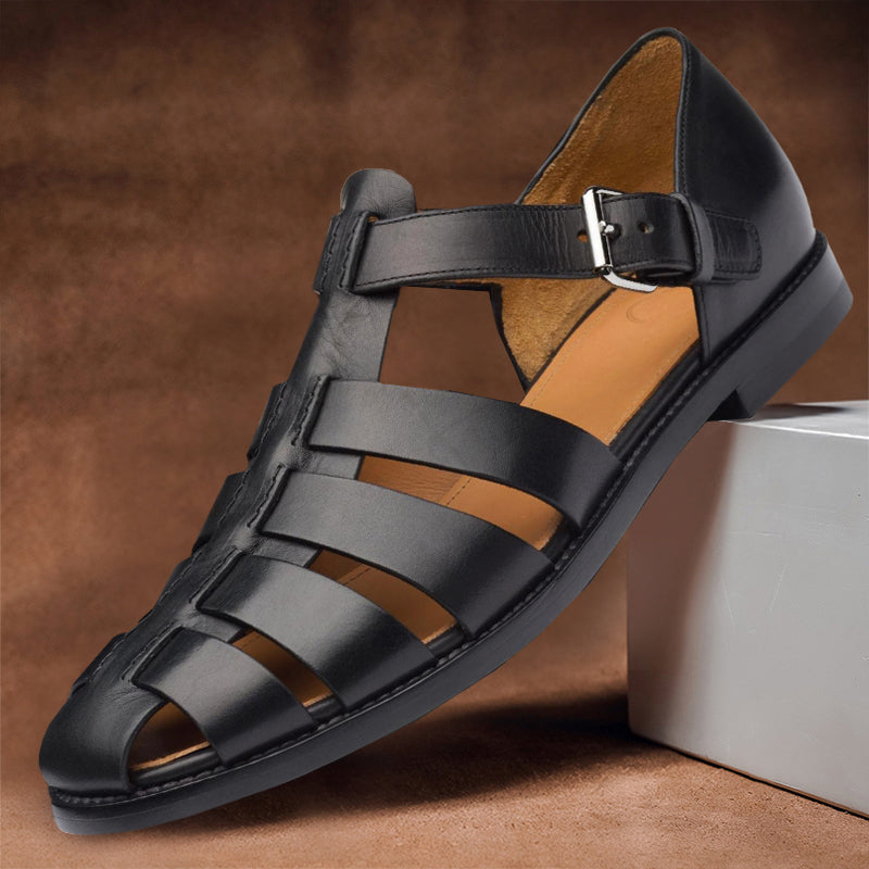 Felix Grant Leather Fisherman Sandals Ash & Harbor