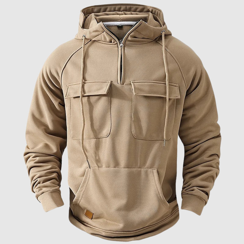 Felix Grant MultiPocket Hoodie Ash & Harbor