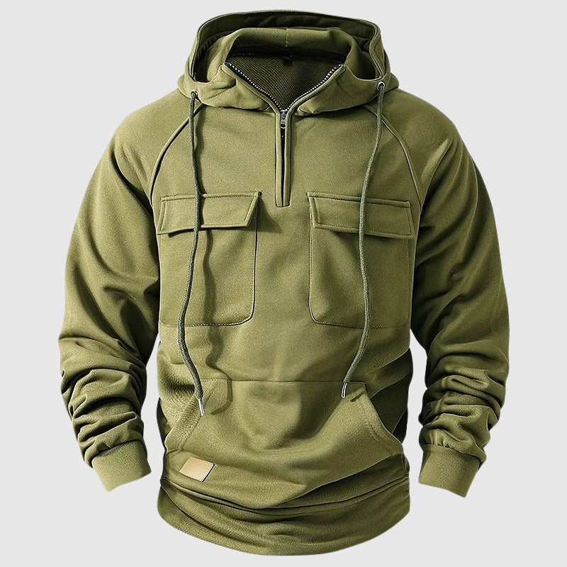 Felix Grant MultiPocket Hoodie Ash & Harbor