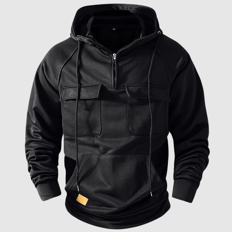 Felix Grant MultiPocket Hoodie Ash & Harbor