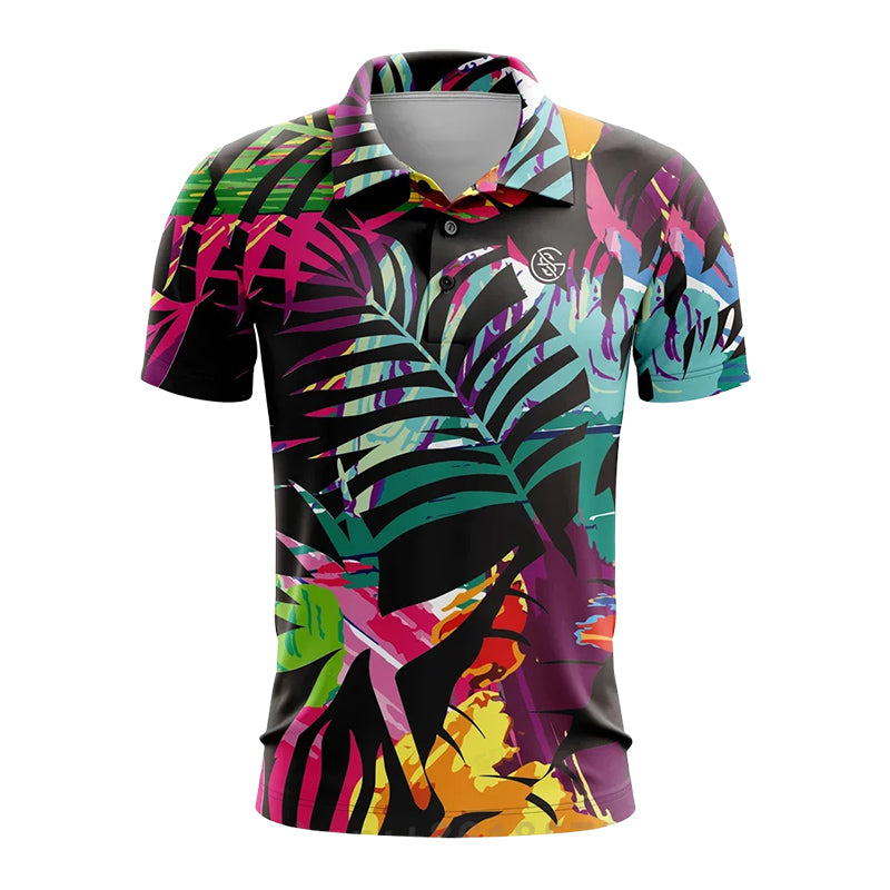 Felix Grant Printed Golf Polo Shirt Ash & Harbor
