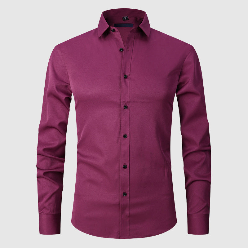Henri L'Éclatant Slim-Fit Stretch Dress Shirt Ash & Harbor