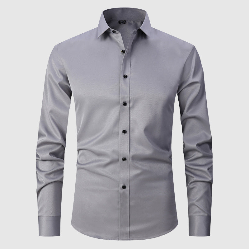 Henri L'Éclatant Slim-Fit Stretch Dress Shirt Ash & Harbor